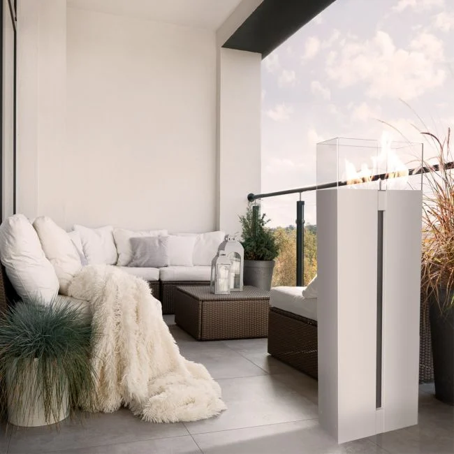 Biokominek Romeo biały