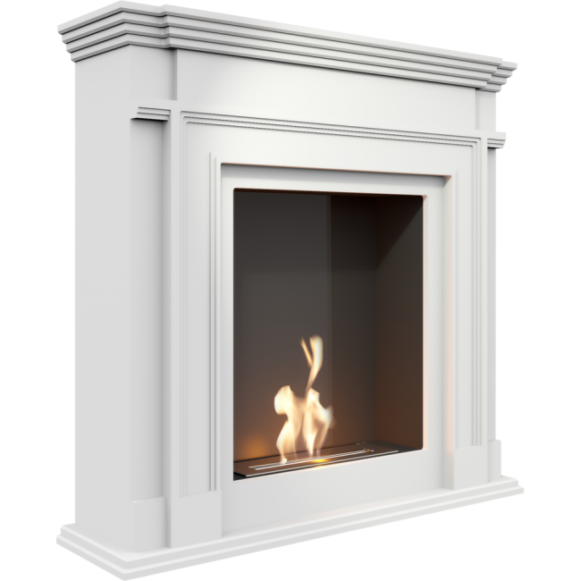 Biokominek portalowy Legionis biały