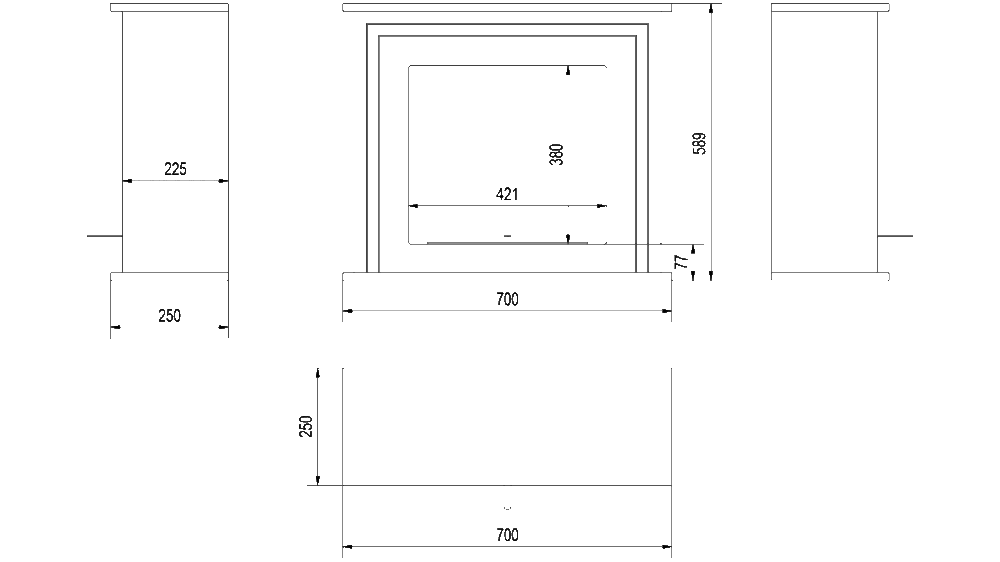 Biokominek portalowy June