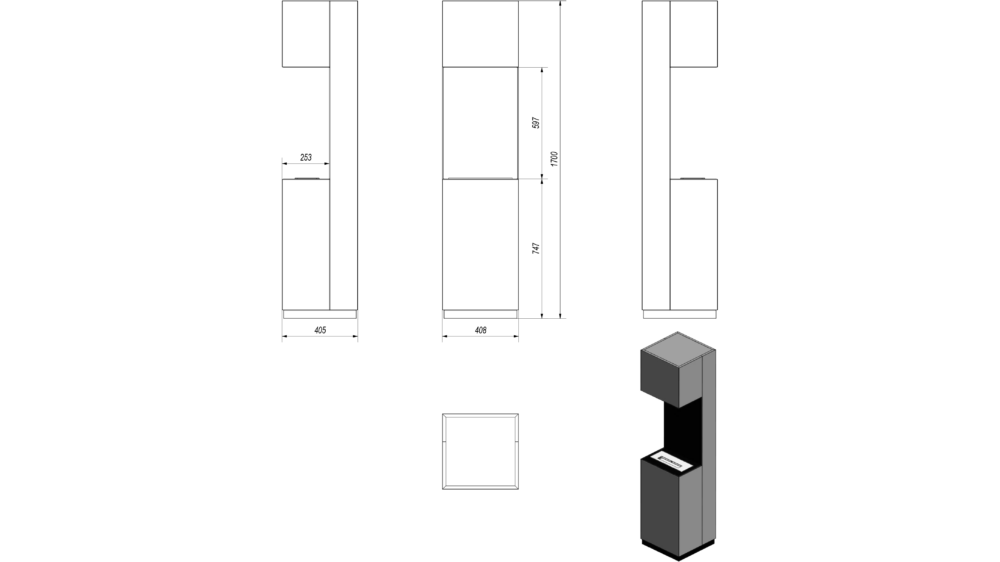 Biokominek portalowy Sierra zestaw