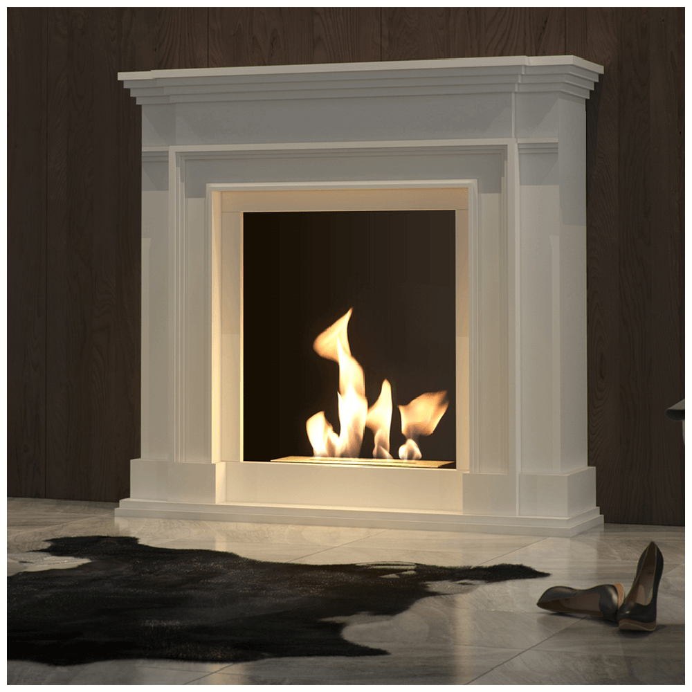 Biokominek portalowy Legionis biały