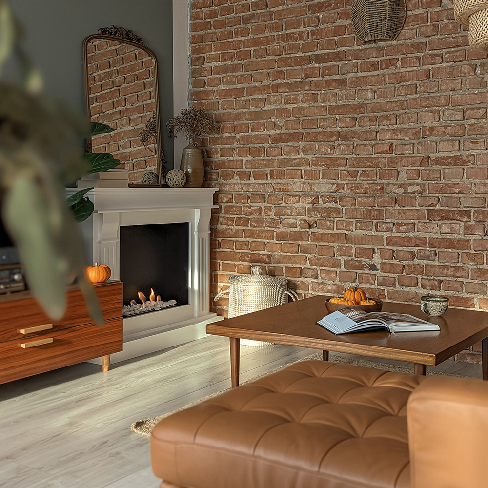 Biokominek portalowy August biały