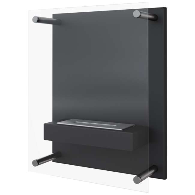 Biokominek wiszący Glass